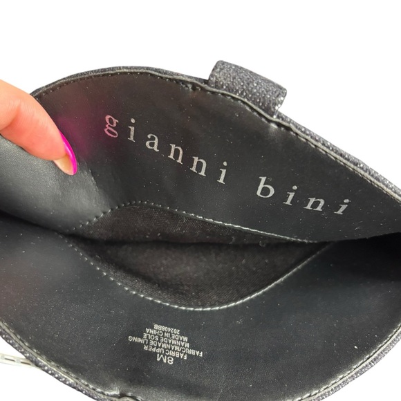 Gianni Bini Kaitrin Rainbow Rhinestone Fringe Bandana Boots Black Denim SZ 8 - Picture 8 of 11